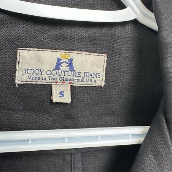 JUICY Couture Black Embroidered Button Blazer S - Picture 4 of 9